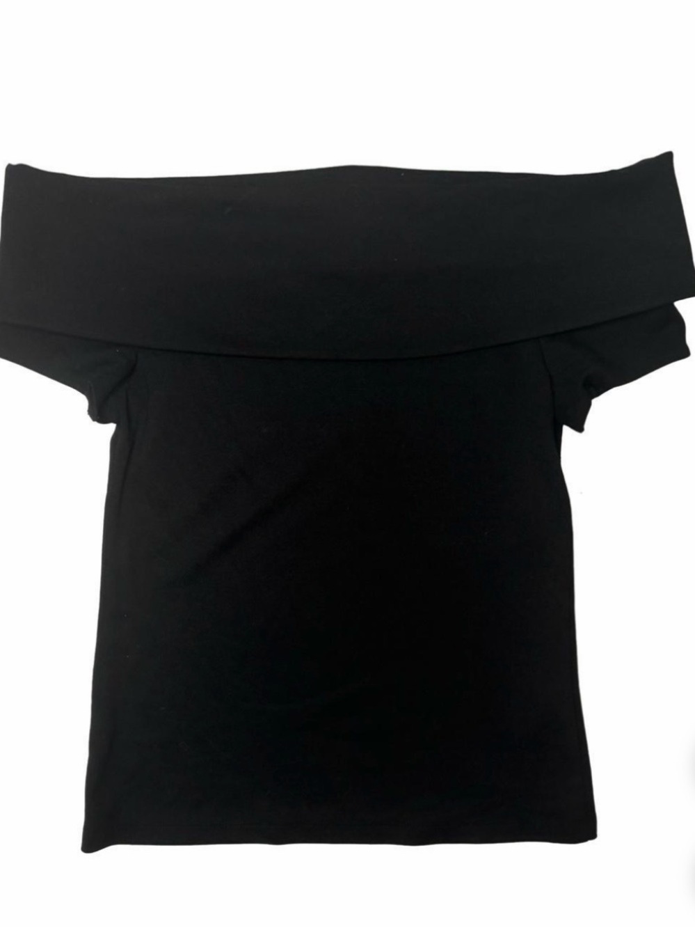 COS off the shoulder top in black size large